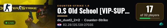 O.S Old School [VIP-SUPERVIP] live status badge
