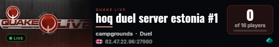 hoq duel server estonia #1 live status badge
