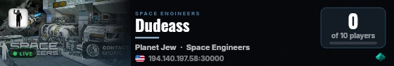 Dudeass live status badge