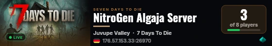 NitroGen Algaja Server live status badge