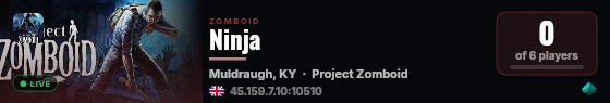 Ninja live status badge