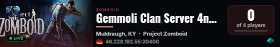 Gemmoli Clan Server 4netplayers live status badge