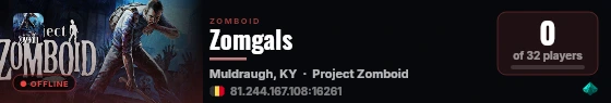 Zomgals live status badge