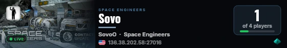 Sovo live status badge