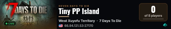 Tiny PP Island live status badge