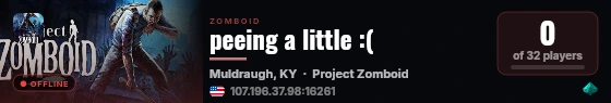 peeing a little :( live status badge