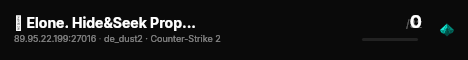 🏳️ Elone. Hide&Seek Prophunt #1 !votemap !rank !vip live status badge