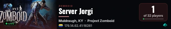 Server Jorgi live status badge