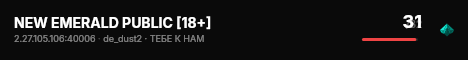NEW EMERALD PUBLIC [18+] live status badge