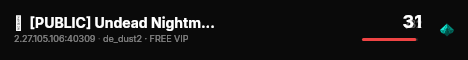 █  [PUBLIC] Undead Nightmares  █ live status badge