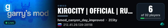 KIROCITY | OFFICIAL | RU #1 live status badge