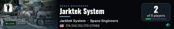 Jarktek System live status badge