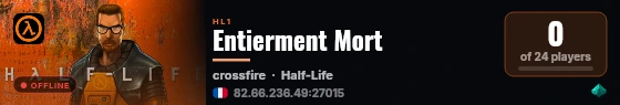 Entierment Mort live status badge