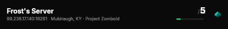 Frost's Server live status badge