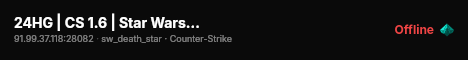 24HG | CS 1.6 | Star Wars | Jedi vs Sith live status badge