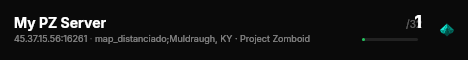 My PZ Server live status badge