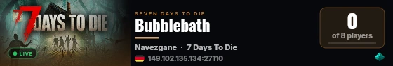 Bubblebath live status badge