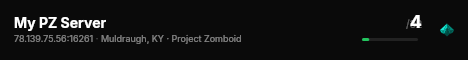 My PZ Server live status badge