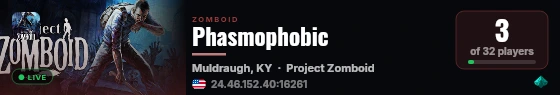 Phasmophobic live status badge