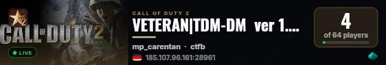 VETERAN|TDM-DM  ver 1.0 Cracked live status badge