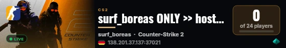 surf_boreas ONLY >> hosted on battlebox.gg live status badge