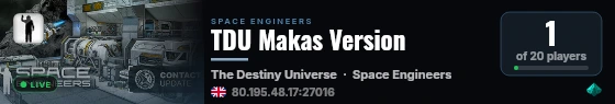 TDU Makas Version live status badge