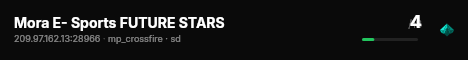 Mora E- Sports FUTURE STARS live status badge