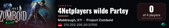 4Netplayers wilde Partey live status badge