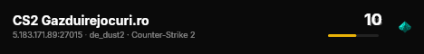 CS2 Gazduirejocuri.ro live status badge