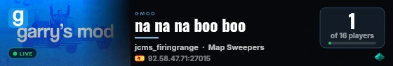 na na na boo boo live status badge