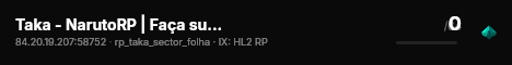 Taka - NarutoRP | Faça sua whitelist em discord.gg/4TrKNJmm5a live status badge