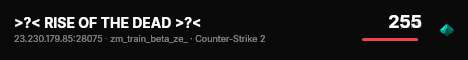 >?< RISE OF THE DEAD >?< live status badge