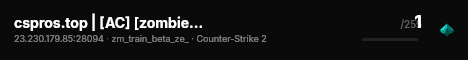 cspros.top | [AC] [zombie] [128 tick] live status badge
