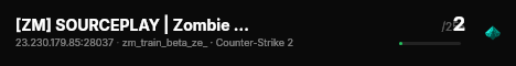 [ZM] SOURCEPLAY | Zombie DeathMatch live status badge