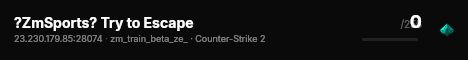 ?ZmSports? Try to Escape live status badge
