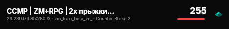 CCMP | ZM+RPG | 2x прыжки , !bonus live status badge