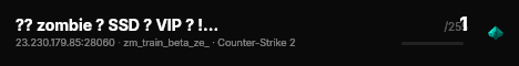 ?? zombie ? SSD ? VIP ? !skin ? !gloves ? !agents | FASTDL live status badge