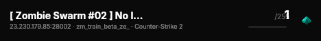 [ Zombie Swarm #02 ] No Infection :: [TOP|RANK|HLSTATSX] live status badge