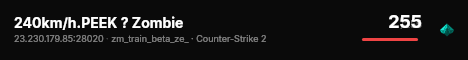 240km/h.PEEK ? Zombie live status badge