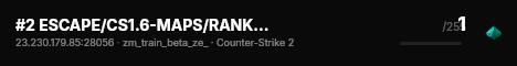 #2 ESCAPE/CS1.6-MAPS/RANKED/FUN++ [!skin!KNIFE!GLOVES] live status badge