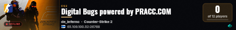 Digital Bugs powered by PRACC.COM live status badge