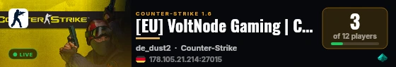 [EU] VoltNode Gaming | Classic Competitive live status badge