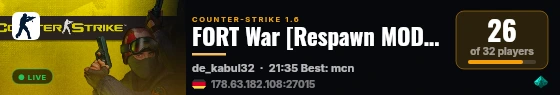 FORT War [Respawn MOD]  ︻芫一--- - --- --- -- -- --- --- --- ---\_/o_B??? live status badge