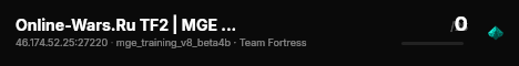 Online-Wars.Ru TF2 | MGE REBORN live status badge