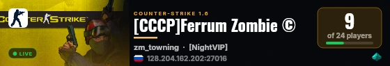 [CCCP]Ferrum Zombie © live status badge