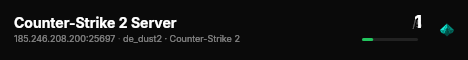 Counter-Strike 2 Server live status badge