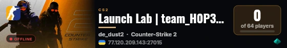 Launch Lab | team_H0P3L3SS vs TERRORISTS live status badge