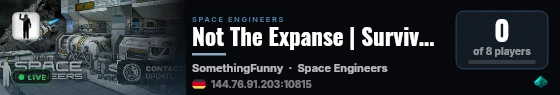 Not The Expanse | SurvivalServers.com live status badge