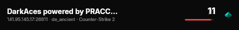 DarkAces powered by PRACC.COM live status badge