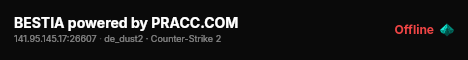 BESTIA powered by PRACC.COM live status badge